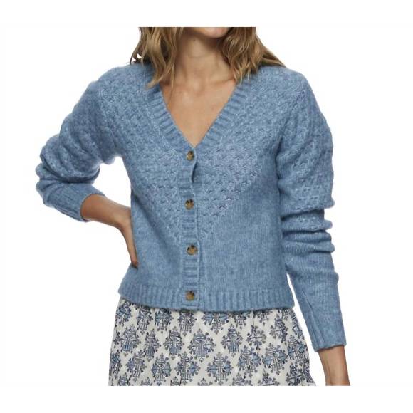 NEW FLAGS & ANTHEM lottie button up in dusty blue - Picture 3 of 5